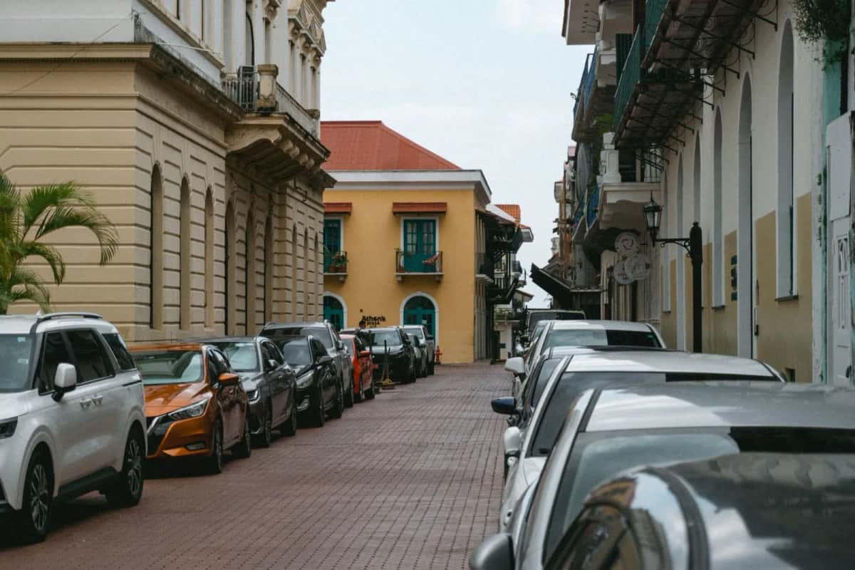 Rue coloniale du Casco Viejo à Panama City