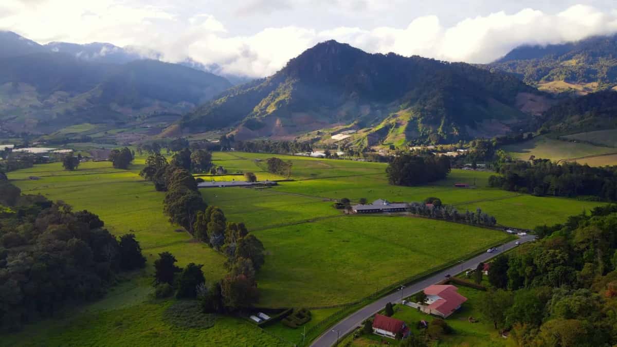 Paysage de montagnes dans le Chiriquí au Panama